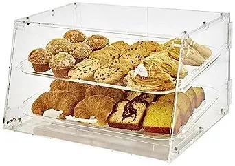 Winco ADC-2 Acrylic Display Case 2 Tray