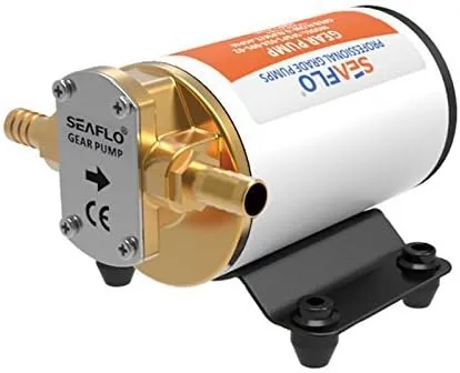 SEAFLO 12v Self Priming Impeller Gear Pump for Diesel Lubricants Machinery Fuel Scavenge Oil Transfer