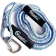 WavesRx DockingPal Premium Bungee Dock Line 6'-8' (2PK) | Elastic Mooring Rope Stretches to Absorb Shocks & Prevent Damage to Your Watercraft | Safer Docking for Your Boat, Jet Ski, Pontoon or PWC