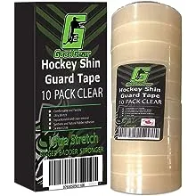 10 Pack Clear Sports Tape Hockey Tape for Socks and Gear, Easy to Stretch and ...