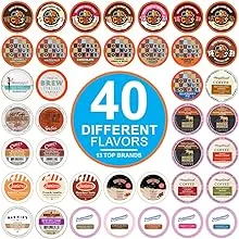 Crazy Cups Flavored Coffee Pods Variety Pack for Keurig K Cups Brewers