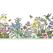 GB50071g8 Living Garden Peel and Stick Wallpaper Border 8in Height x 18ft