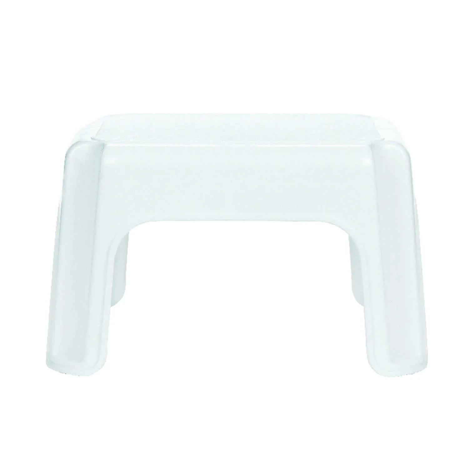 Rubbermaid Step Stool, 9.5-Inch High, White, Plastic, Small Single Step Stool for Kids/Adults in Home/Kitchen/Laundry/Garage/Bathroom