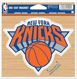 NBA New York Knicks 4 inch Auto Magnet Logo by WinCraft