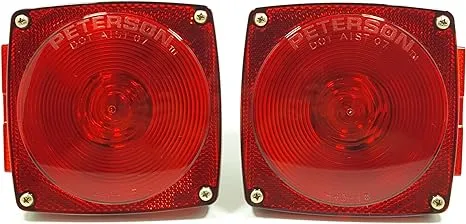 Pair of Peterson Stop-Turn-Tail Lights for Trucks, Trailers, RVs, 