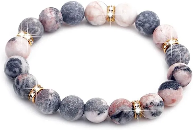 liagza Healing Bracelet For Women Anxiety Crystal Bracelet Chakra Beaded Bracelets Rose Quartz Crystals And Healing Stones Bracelet Calming Strand Stretch Bracelet Stress Relief Gifts For Women