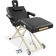 Electric Lift Adjustable 4-Section Professional Massage Table with Handrests