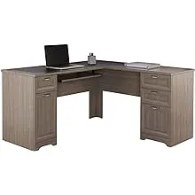 Realspace® Magellan 59"W L-Shape Corner Desk, Gray