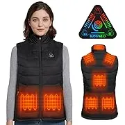 Womens Heated Vest, 4 in 1 Smart Controller, Lights-Out Design, Lightweight Heat