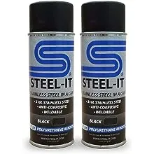 Steel-It 1006B Polyurethane, Industrial Paint Coatings, Weldable, Easy to Apply - Charcoal (1 Pack)