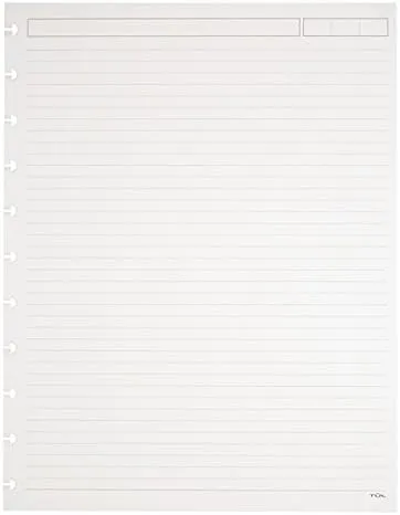 TUL Custom Note-Taking System Discbound Refill Pages, 81/2&#034; x 11&#034;, Narrow Rul...