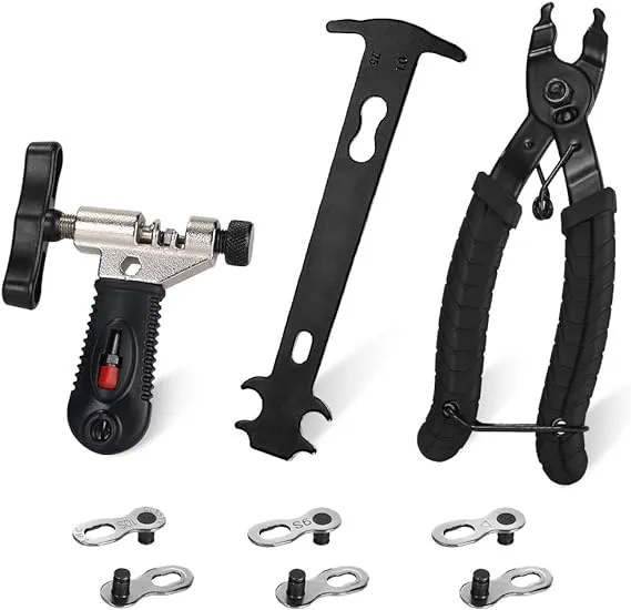 Bike Chain Repair Tool Kit Set, Cycling Bicycle Chain Breaker Splitter Cutter &amp; 