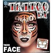 Loftus Tinsley Transfers Tiger Face Tattoo Standard