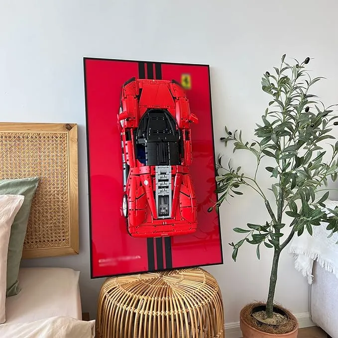 iLuane Display Wallboard for Lego Technic Ferrari Daytona SP3 42143 (Only Display Wallboard)