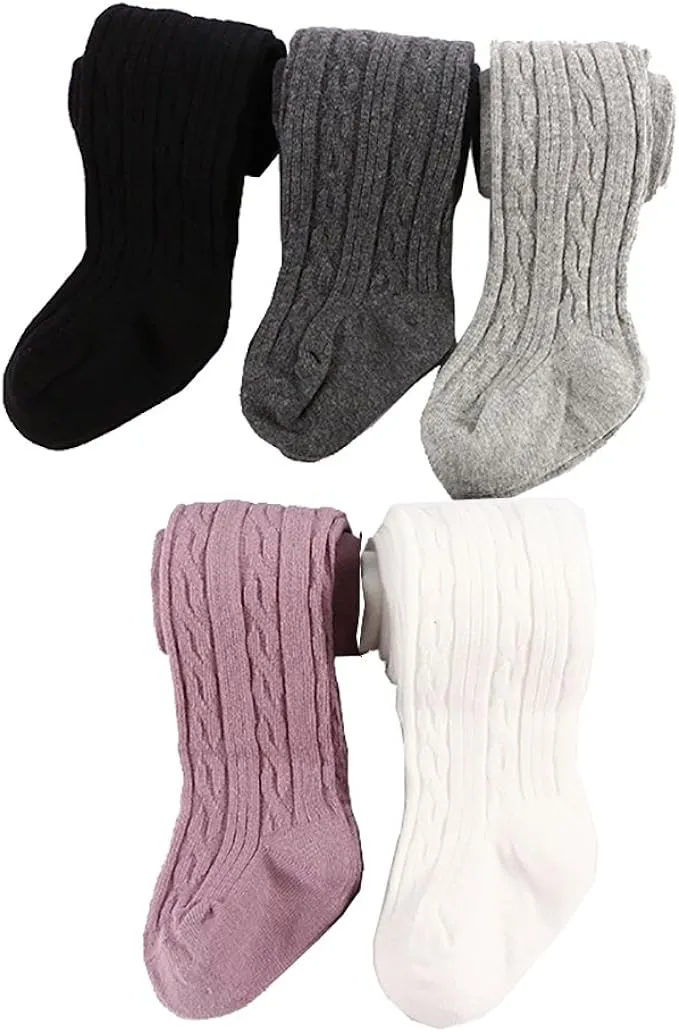 Looching Baby Toddler Girls Cute Cable Knit Tights