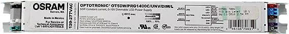 Sylvania 79631 - OT50W/PRG1400C/UNV/DIM/L 50W Programmable Linear Constant Current Dimmable LED Driver