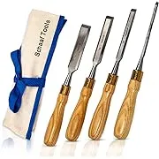 4-Piece Wood Chisel Set | Finely Crafted Wood Chisels for Woodworking | Durab...