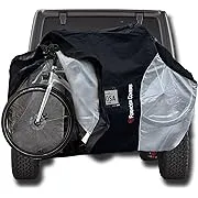 FORMOSA Protective Travel Bike Cover for Transport on Rack - Travel Bike Cover - Bicycle Cover for Transport on Rack - Heavy Duty Electric Bike Cover - Thick 600D Reflective Panels (1, 2, or 4 Bikes)