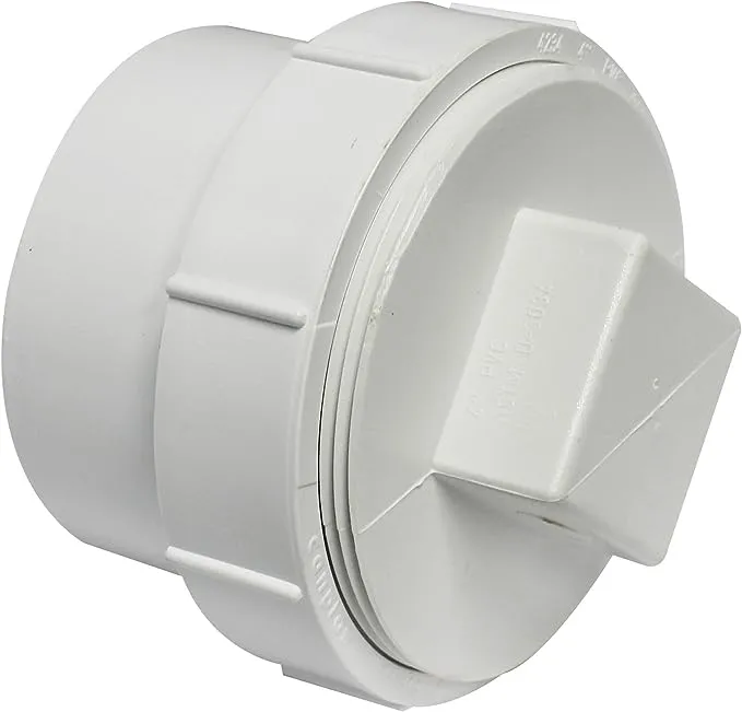 Canplas 414274BC Fitting Cleanout with Threaded Plug, 4 in Hub