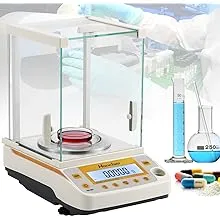 Hanchen Digital Analytical Balance 0.1mg Precise Electronic Scale for Lab/Pharmacy/Jewelry Store/Chemical Plant 0.0001g