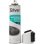 Silver Suede and Nubuck Color Dye Spray - Waterproof, Restores Faded Colors, Easy to Use 8.5oz (Black)