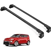 ERKUL Roof Rack Cross Bars for Kia Soul 2020-2023 | Anti-Theft Lock Aluminum Crossbars for Rooftop, Cargo Carrier, Luggage, Kayak, Canoe, Snowboard, Bike| Black