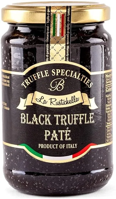 - Black Truffle Pate Large (280g, 9.87 OZ) Vegan, Gluten Free, Cholesterol Free