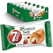 7Days Soft Croissant, Strawberry & Vanilla Croissant, Breakfast Pastry, Individually Wrapped On The Go Snack, Non-GMO, 2.65 Ounce (Pack of 6)