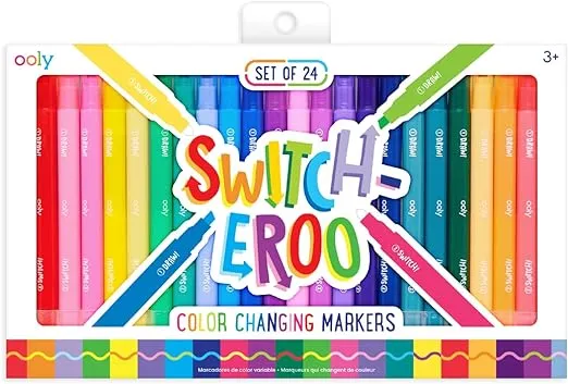 Ooly - Switch Eroo Color Changing Markers - Set of 24