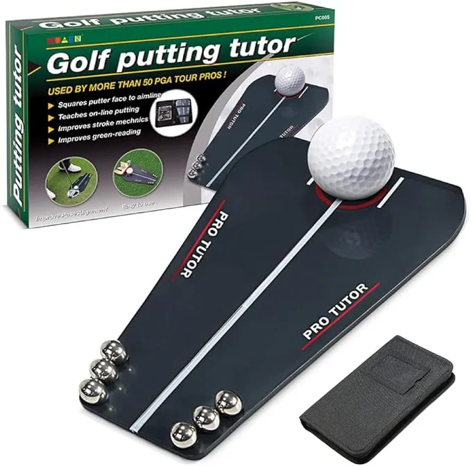 Golf Putting Tutor Golf Putting Trainer Practice Straight line Putting Correct Putting Posture Accurate Putting Indoor Outdoor for Beginners Kids Adults