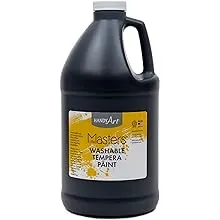 Handy Art Little Masters Washable Tempera Paint, 64 Fl Oz (Pack of 1), Black