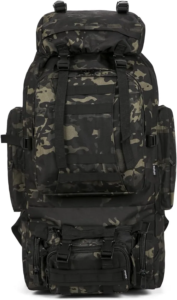 King&#039;sGuard 100L Camping Hiking Backpack Molle Rucksack Military Citycamo