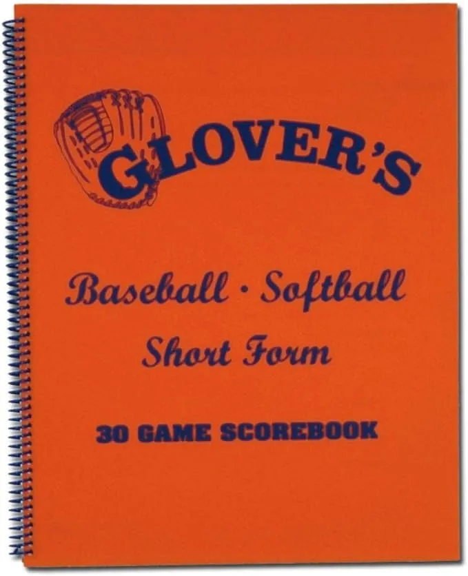 Glovers Short Form Baseball Scorebook