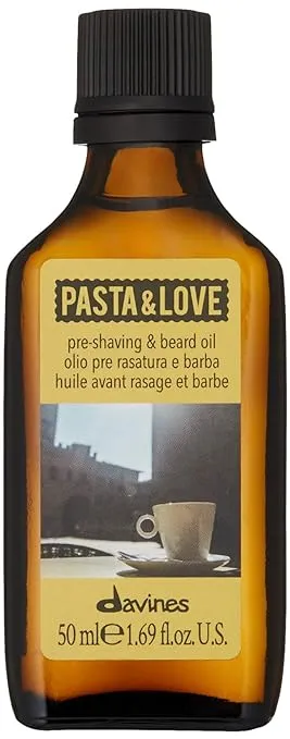 Davines Pasta & Love Men's Hydrating and Protective Pre-Shaving Plus Beard Oil, Weightless and Residue-Free, 1.69 fl. Oz.