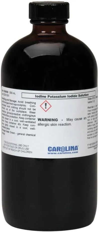 Iodine-Potassium Iodide Solution Laboratory Grade 500 ml