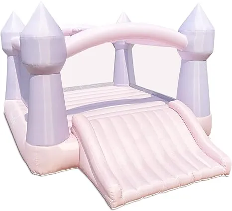 Bounceland Party Castle Cotton Candy Bounce House - Pink