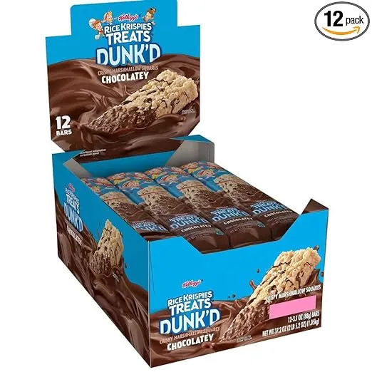 Rice Krispies Treats Dunk'd - 3.1oz Bars - 12 Count (Chocolatey)Rice Krispies Treats Dunk'd - 3.1oz Bars - 12 Count (Choc…