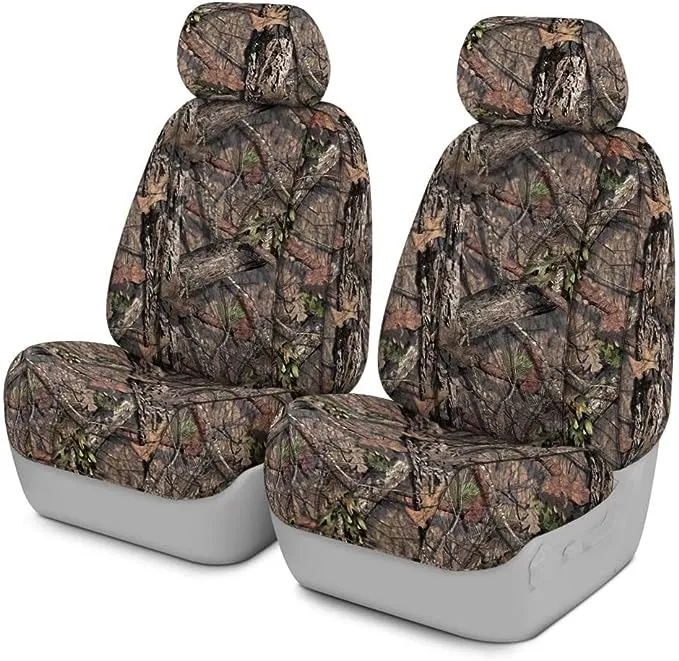 Covercraft SeatSaver Custom Front Seat Covers; Carhartt Mossy Oak Break-Up Country (17-18 Silverado 1500 w/ Bucket Seats)