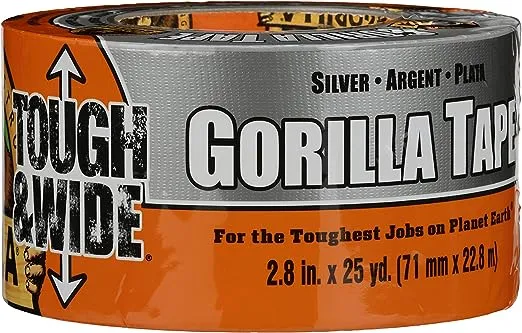 Gorilla Tough & Wide Duct Tape Silver