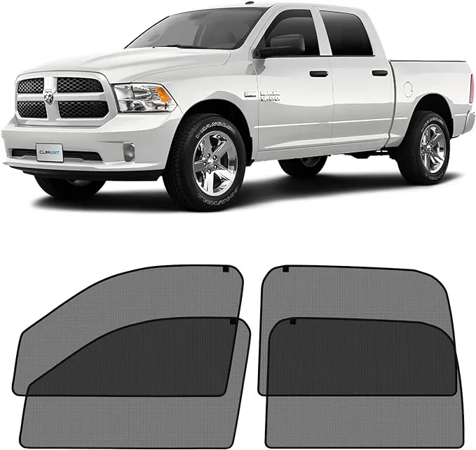 Magnetic Car Window Sunshade Side Window Shade for 2009-2018 Dodge RAM Crew Cab