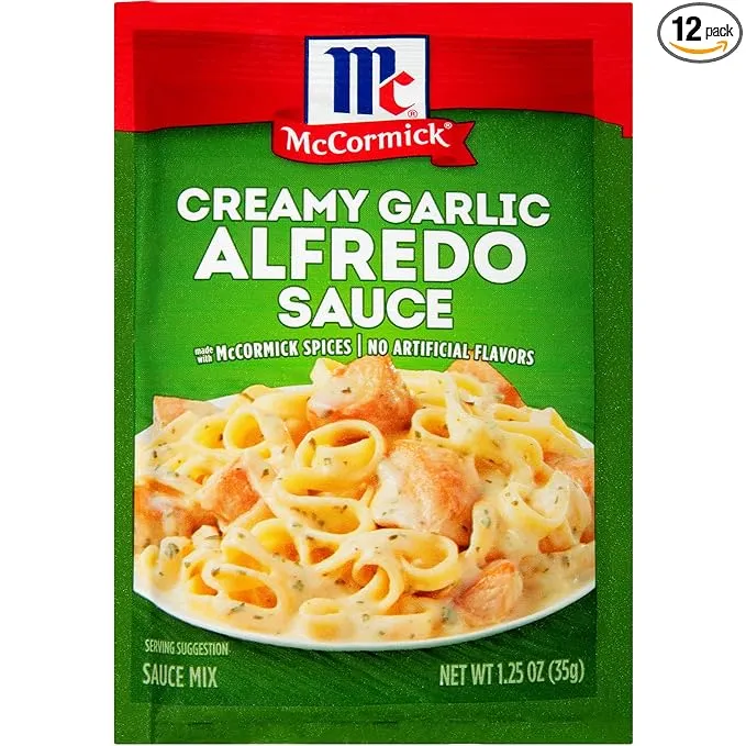 McCormick Creamy Garlic ALFREDO Sauce Mix 1.25oz (6 Packets)