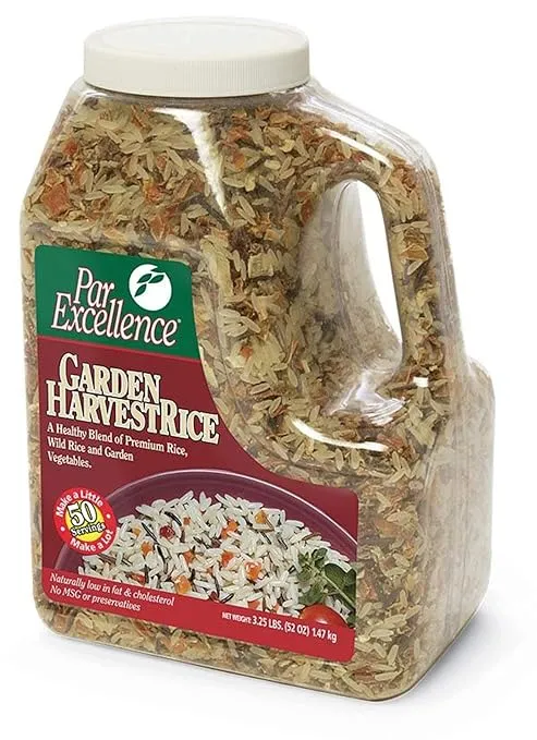 Producers Rice Mill par Excellence Garden Harvest Seasoned Rice Mix-3.25 lb.-6/Case MPN#P1GH048C1