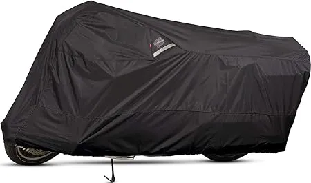 Dowco Guardian 50003-02 WeatherAll Plus Indoor/Outdoor Waterproof Motorcycle Cover: Black, Large