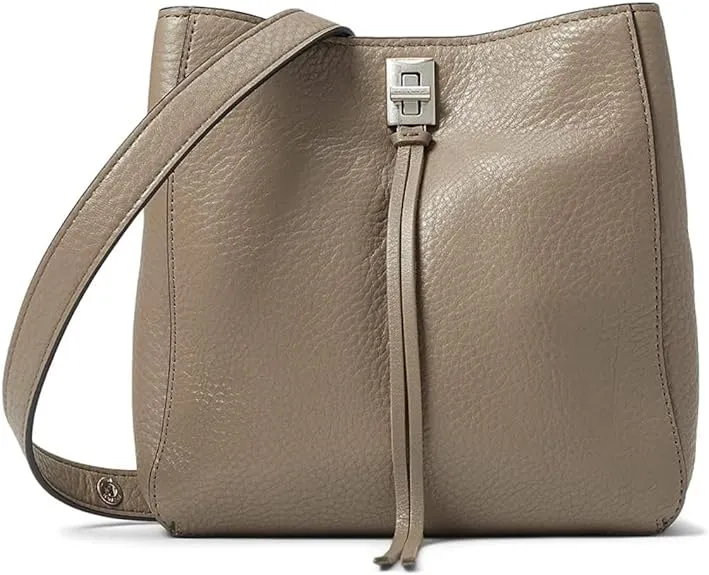 Rebecca Minkoff Women&#039;s Darren Shoulder Bag Versatile Small Leather Purse Taupe