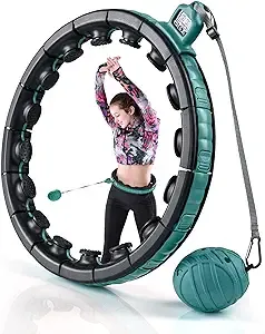 Teal Elite Smart Weighted Hula Hoop