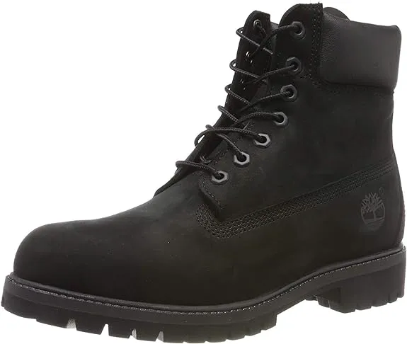 Timberland 6 Inch Classic Boot Black Nubuck Waterproof Boots