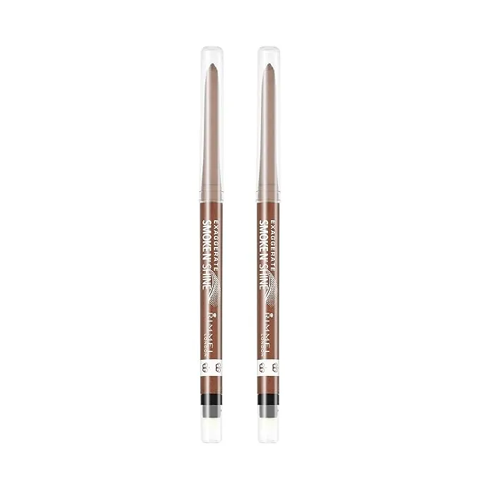 Rimmel Exaggerate Smoke'n Shine Gel Eyeliner, Copper Bling, 2 Count