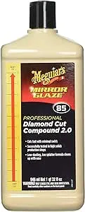 Meguiar's Professional Diamond Cut Compound 2.0 M8532 - Professional-Grade Compound Perfect to Remove Heavy Defects Like Scratches, Staining, Water Spots, and More While Restoring Shine & Gloss, 32 Oz