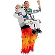 Spooktacular Creations Adult Inflatable Costume, Full Body Jet Pack Astronaut with Rockets Air Blow Up Halloween CostumesSpooktacular Creations Adult Inflatable Costume, Full Body Jet Pack Astronaut with Rockets Air Blow Up Halloween Costumes