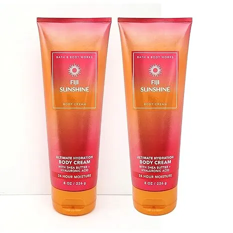 Bath & Body Works Ultimate Hydration Body Cream Pack of 2 (Fiji Sunshine),8.0 fluid_ounces